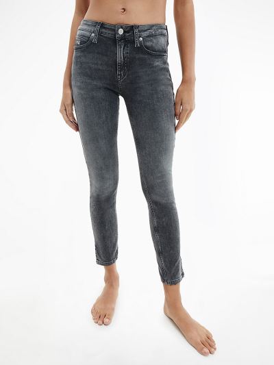 Calvin Klein Ruhák HU445303 | Calvin Klein Mid Rise Skinny Női Farmernadrág Szürke